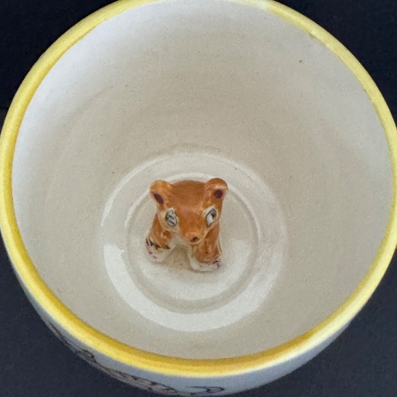 Vintage NASCO Cat Mystery Mug "What's at the bottom of the well?" 1950s RARE - Picture 7 of 7